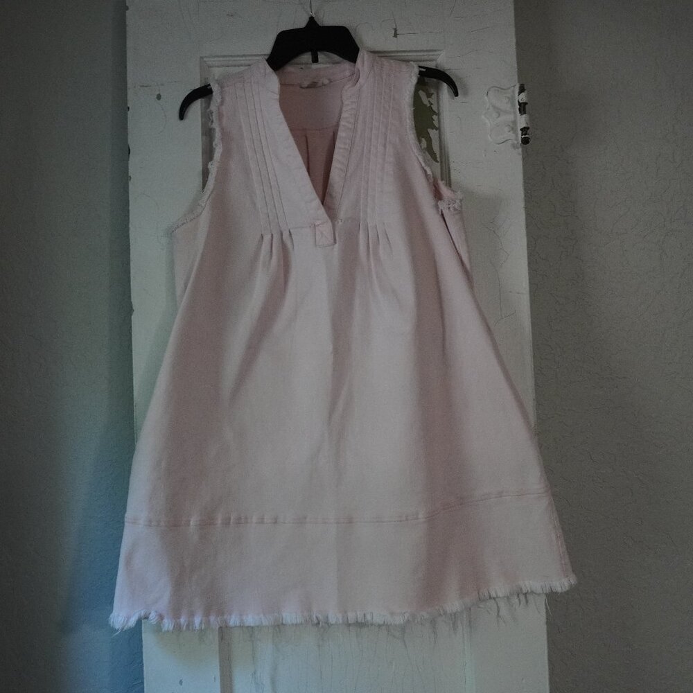 SUGARLIPS size medium denim dress‎ with raw hem